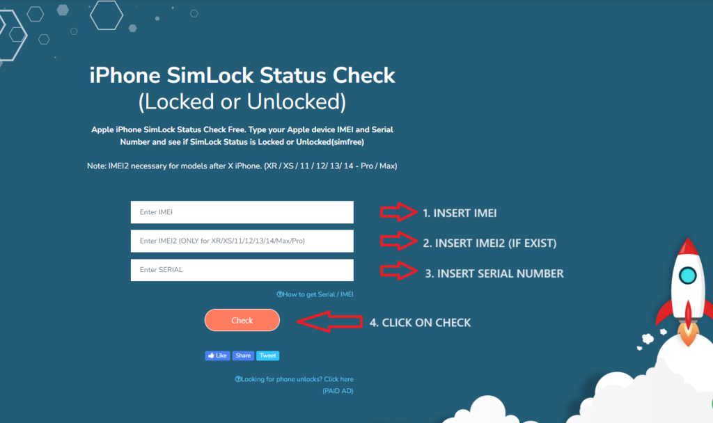 شيك ايفون Simlock مجاني (IMEICHECK.COM)